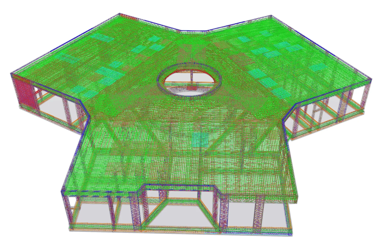 Model structural BIM 3D — Project 03