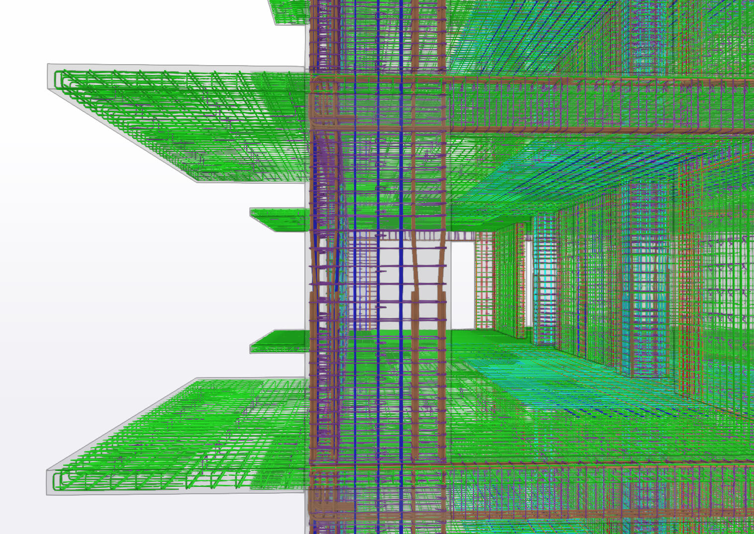 Model 3D armare — detaliu