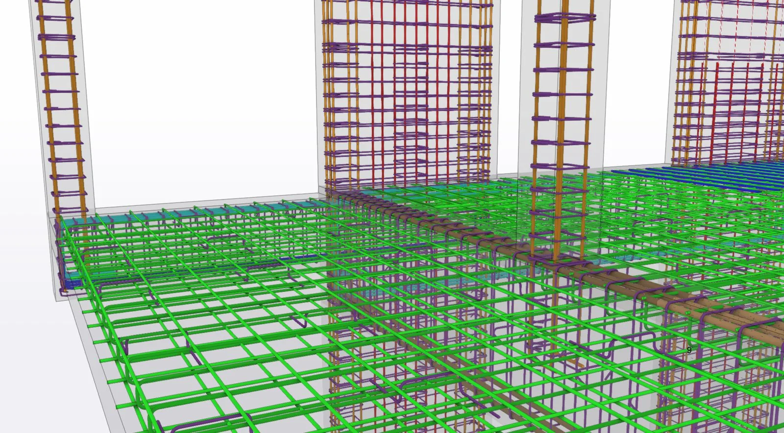 Model 3D armare — casa scării