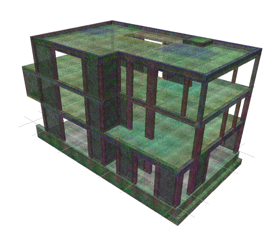 Model de armare 3D — ansamblu