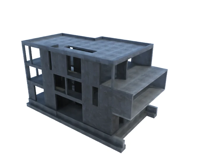 Model structural 3D — vedere de ansamblu